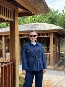 Koyu mavi kuşaklı Ceket pantolon KOT TAKIM