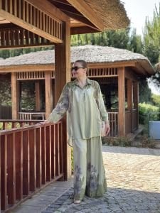 Lilyum pamuk Takım çağla yeşili