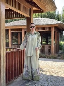 Lilyum pamuk Takım çağla yeşili