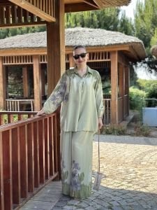 Lilyum pamuk Takım çağla yeşili
