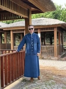 Koyu mavi etekli kot takım 2794