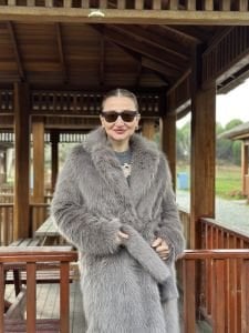 Astarlı kürk gri