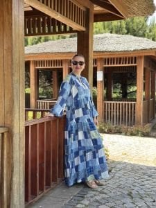 MeliNa patchwork Viskon katleya elbise