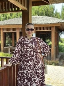 Cesika Viskon katleya elbise
