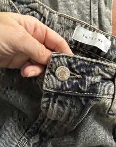 Orjinal topshop kot pantolon taşlanmış