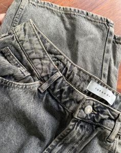 Orjinal topshop kot pantolon taşlanmış