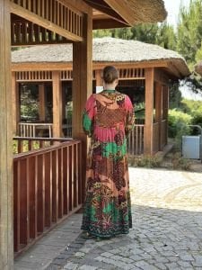 Premium Siena modal katleya elbise yeşil