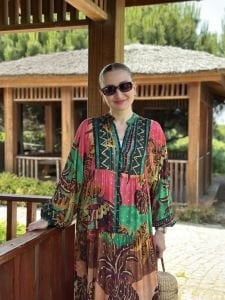 Premium Siena modal katleya elbise yeşil