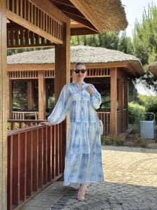 Okyanus tensel modal katleya elbise