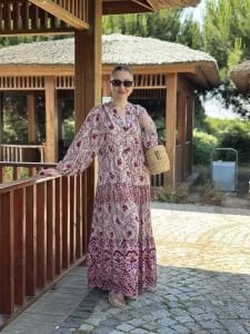 Esila Viskon katleya elbise