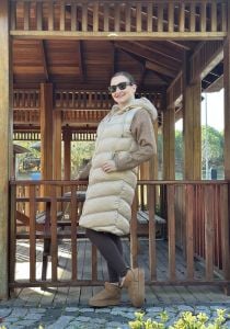 Sütlü kahve şişme yelek