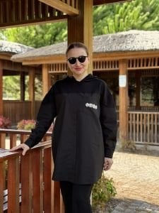 Paraşüt gömlek Cep detaylı TAKIM SİYAH