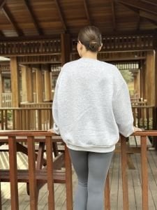 Gri Oversize Hola sweatshirt