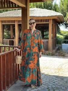 Leyla modal tensel katleya elbise