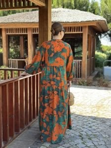 Leyla modal tensel katleya elbise