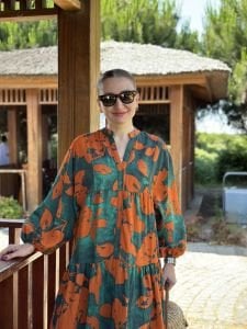 Leyla modal tensel katleya elbise