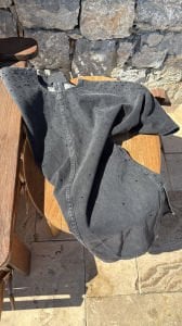 Orijinal marka Taşlı Kot Bluz antrasit