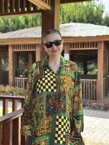 Botanik Viskon gömlek elbise