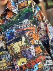 City viskon gömlek elbise