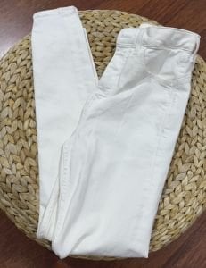 River skinny denim pantolon beyaz