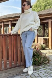 Orjinal Simli kot pantolon mavi