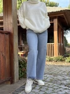 Orjinal Simli kot pantolon mavi