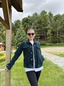 Orjinal klasik model kot ceket Petrol