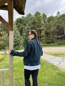 Orjinal klasik model kot ceket Petrol