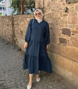 Tensel düz katleya lacivert
