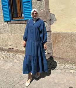 Tensel düz katleya lacivert