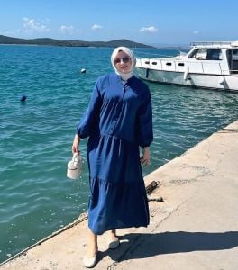 Tensel düz katleya lacivert