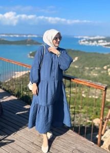 Tensel düz katleya lacivert