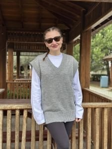 Yumoş SÜVETER Gri