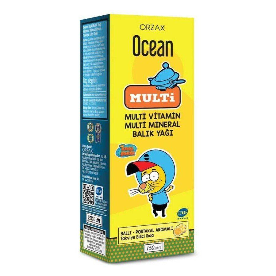 Ocean MULTI Multi Vitamin Multi Mineral Şurubu 150ml (Kral Şakir)