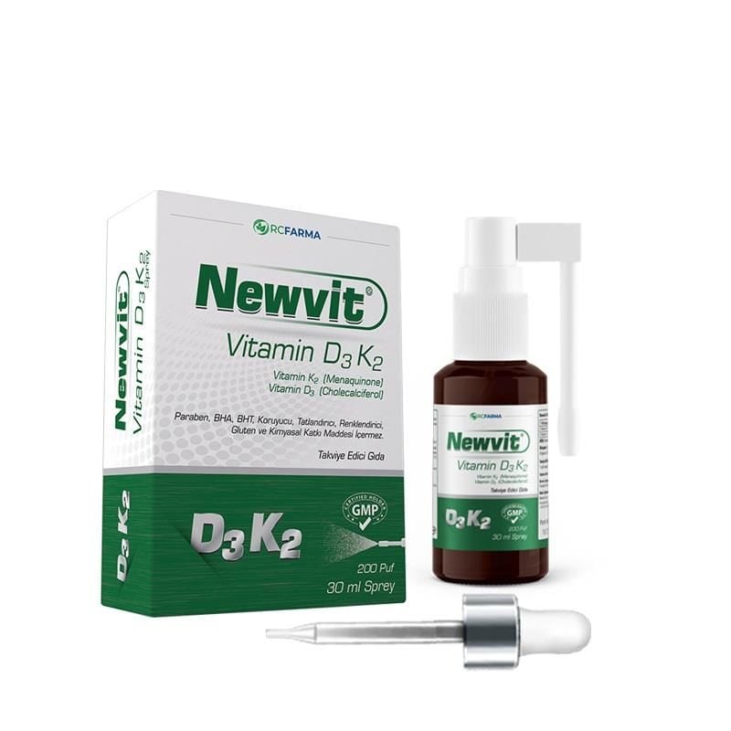 Newvit Vitamin D3 K2 Sprey 30ml