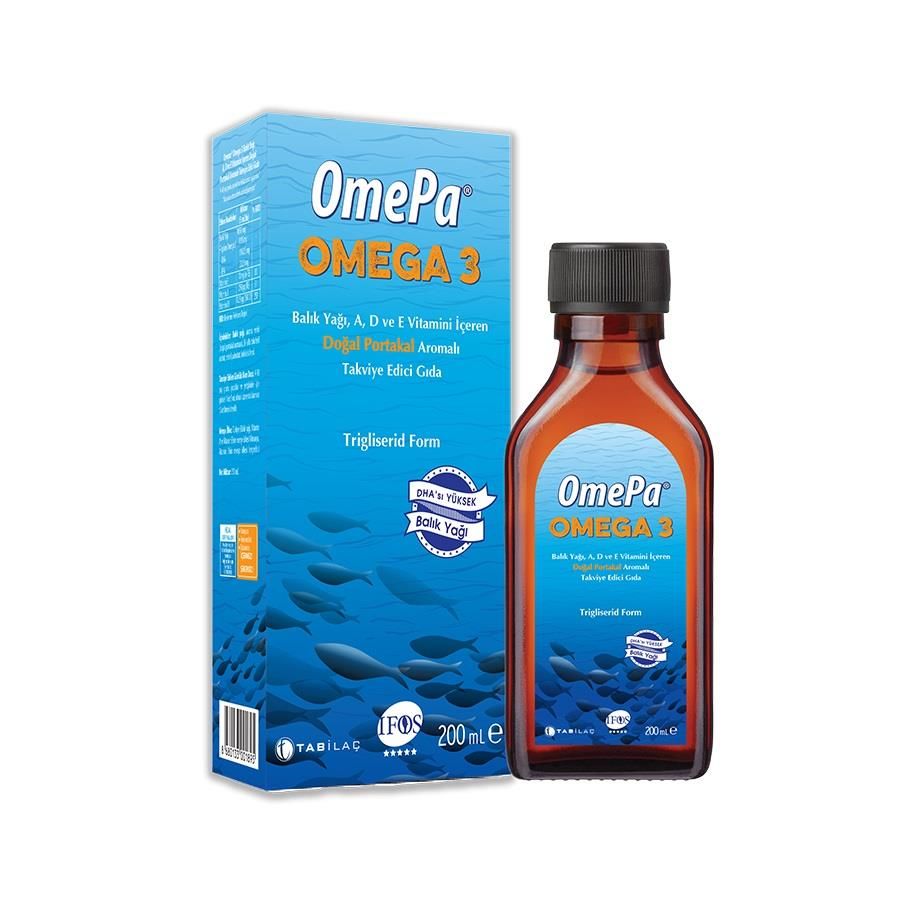 Omepa Balık Yağı Şurubu PORTAKALLI 200 ML