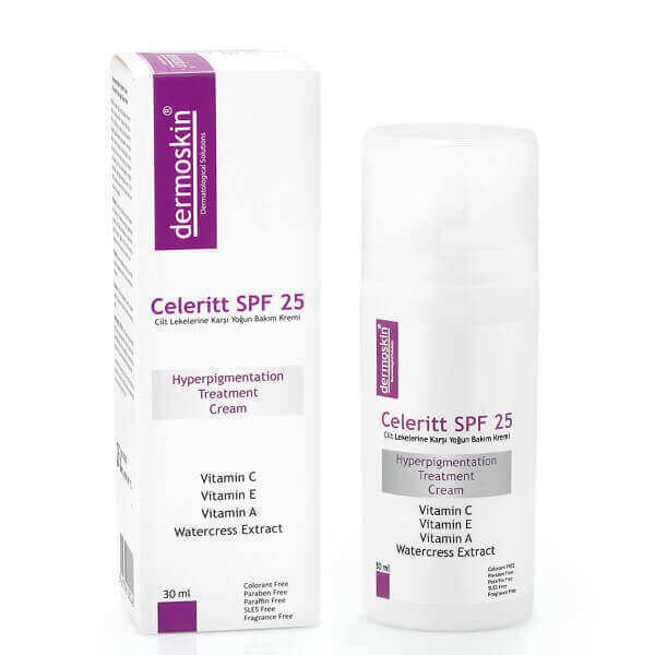 Dermoskin Celeritt SPF 25 Cilt Lekelerine Karşı Yoğun Bakım Kremi 30 ml