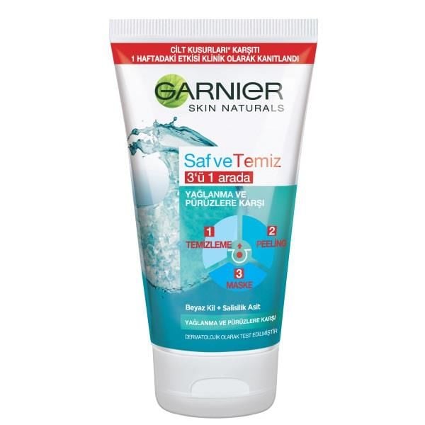 Garnier Saf Temiz 3'ü 1 Arada 150 Ml