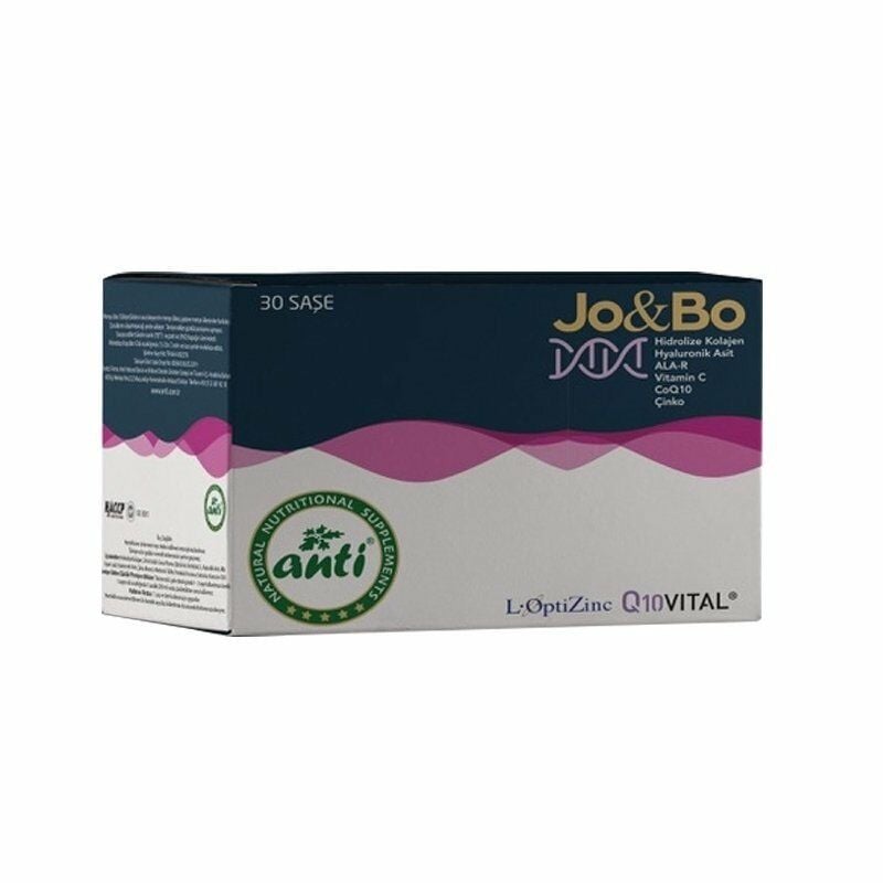 Jobo Hidrolize Kolajen Hidrolize Kolajen,Hyaluronik asit,ALA-R,Vitamin C,Coq10,Çinko 30 Saşe