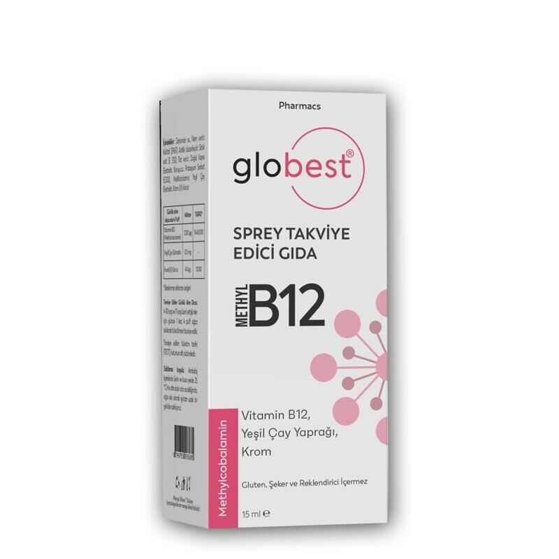 Globest Methyl B12 Vitamin B12 Sprey 15ml
