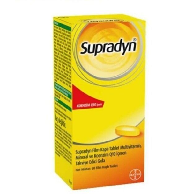 Supradyn Multivitamin Mineral ve Koenzim Q10 60 Tablet