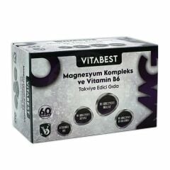 Vitabest Magnezyum Kompleks + Vitamin B6 60 Tablet