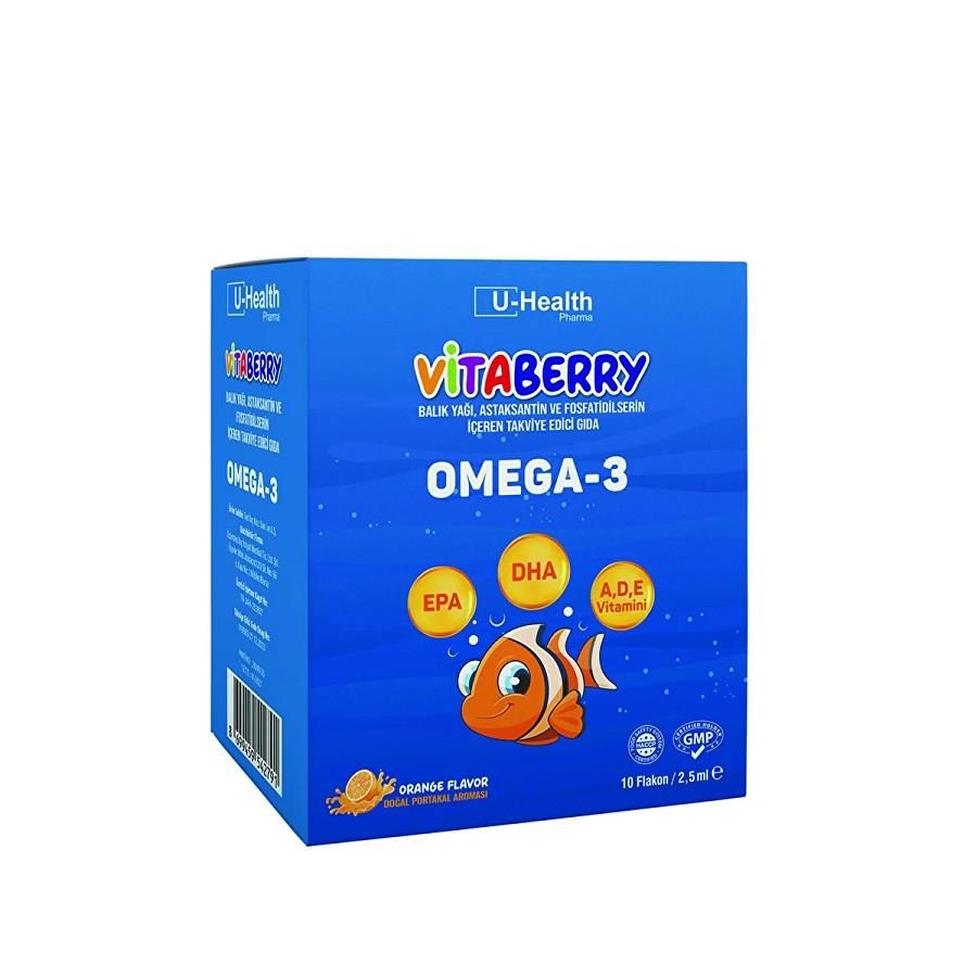 Vitaberry Omega3 Balık Yağı 10ML 10 Flakon