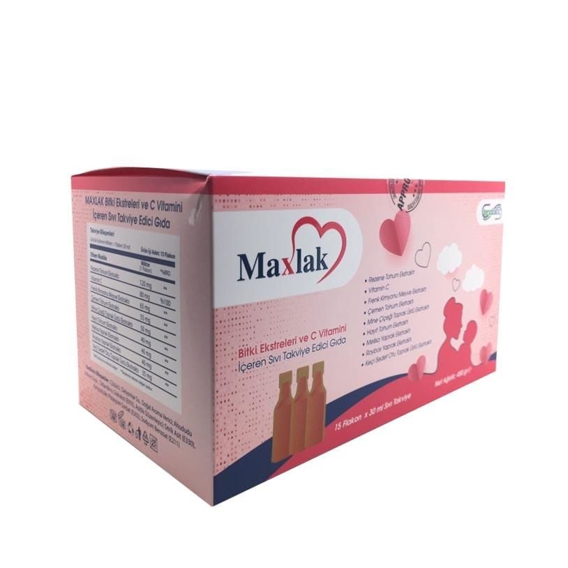 Maxlak Bitki Ekstreleri ve Vitamin Sıvı 15 Flakon