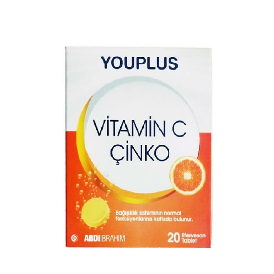 YouPlus Vitamin C Çinko 20 Efervesan Tablet