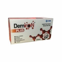 Demiron Plus Lipofer Demir İçeren Takviye Edici Gıda 60 Kapsül