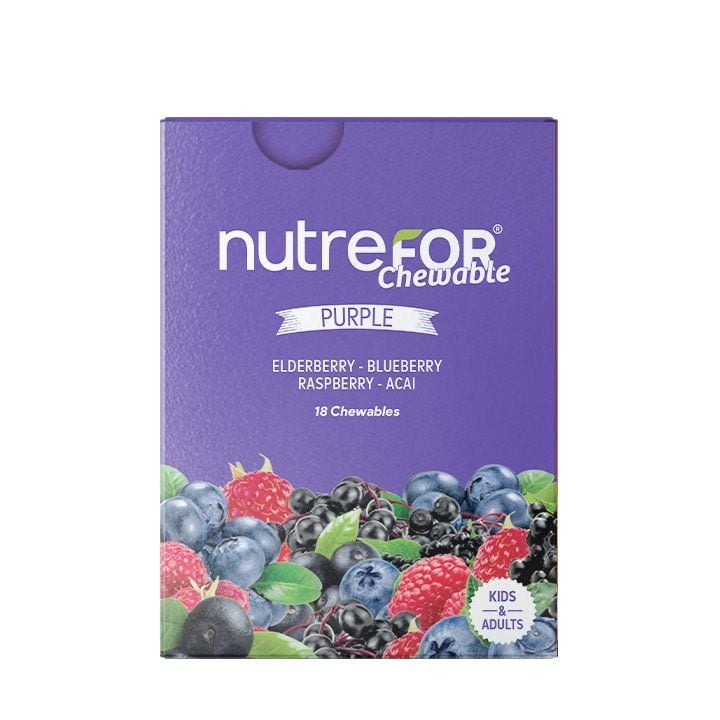 Nutrefor Chewable Purple Çiğneme Tableti 18 li