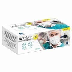 Roll Maske Eko 2 Katlı Lastikli Yüz Maskesi 50 li