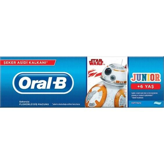 Oral-B Çocuk Diş Macunu StarWars 6+ Yaş 75 ml