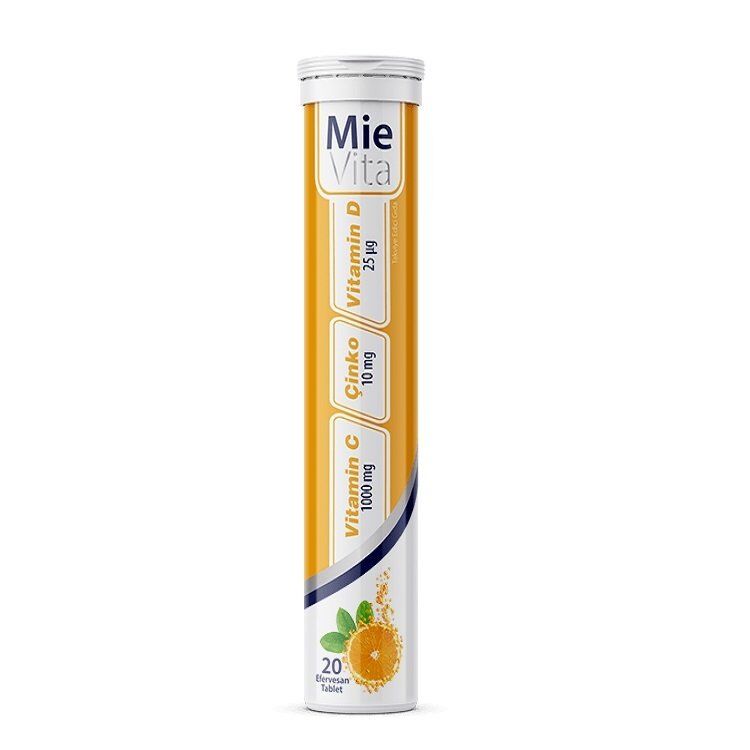 Mievita Vitamin C Çinko Ve Vitamin D 20 Efervesan Tablet